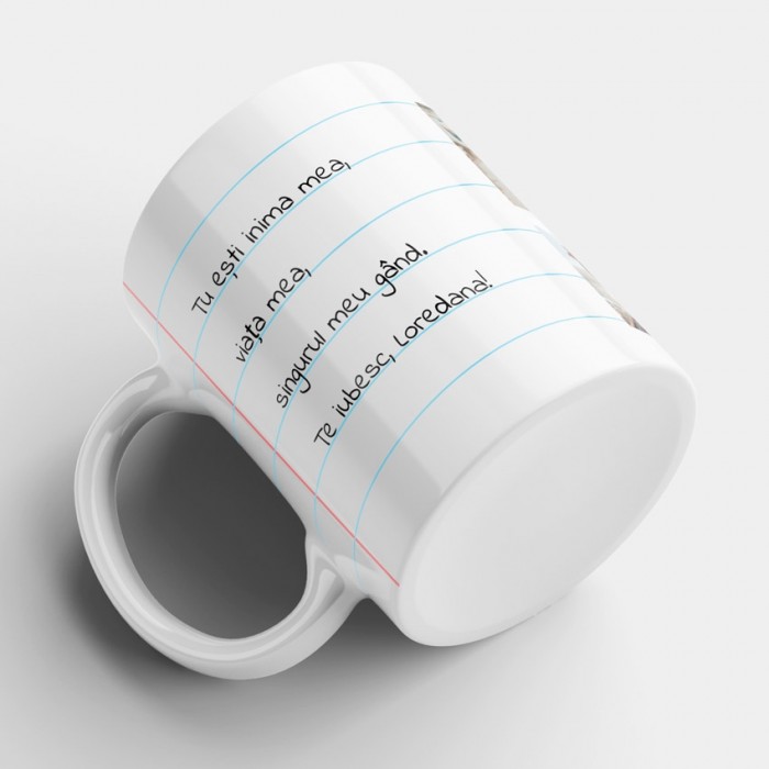 Cana alba personalizata