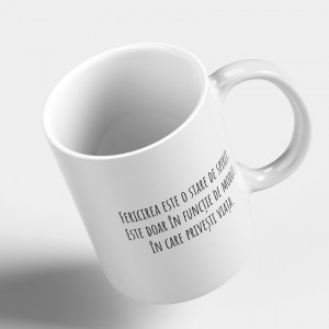 Cana alba personalizata