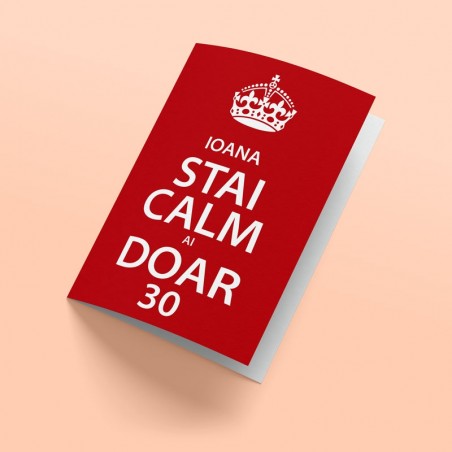 felicitare personalizata stai calm