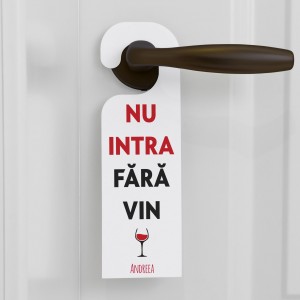 Semn de usa "Nu intra fara...