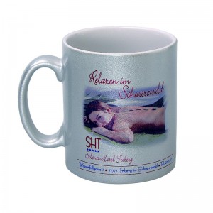 Cana cu exterior metalic aurie personalizata